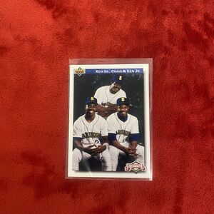 Ken Griffey Sr Jr Craig 1992 Upper Deck Bloodlines Card #85 Seattle Mariners
